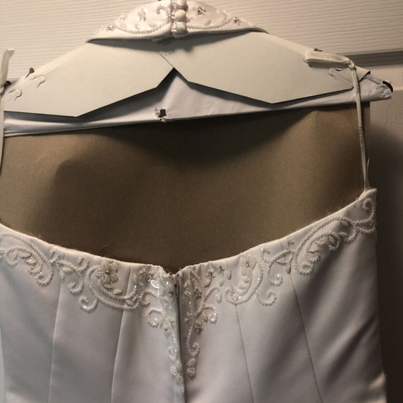 Gorgeous David's Bridal wedding gown, size 18W. - Picture 5 of 8